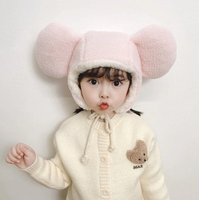 Miso - Korean Baby Fashion - #babyfever - Big Mouse Beanie - 2