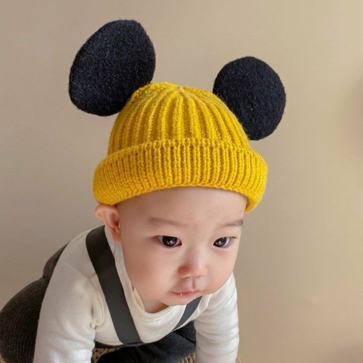 Miso - Korean Baby Fashion - #babygirlfashion - Cute Mouse Beanie - 2