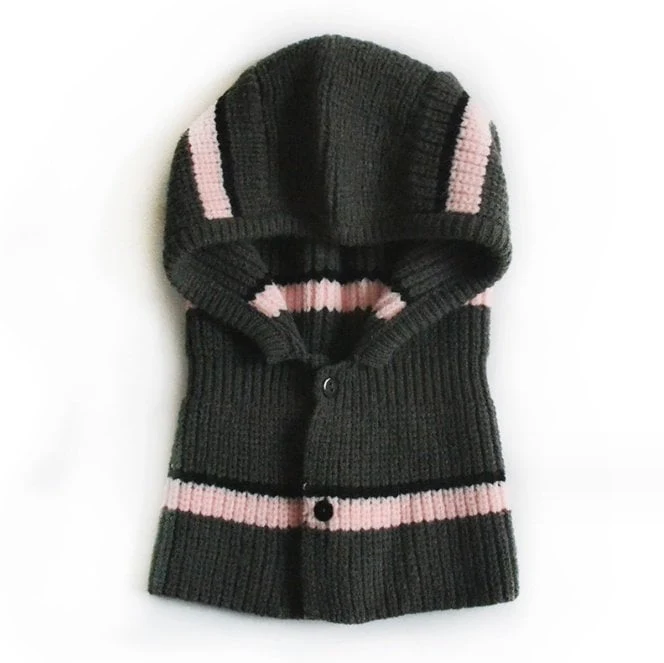 Miso - Korean Baby Fashion - #babygirlfashion - New Stripe Balaclava - 5