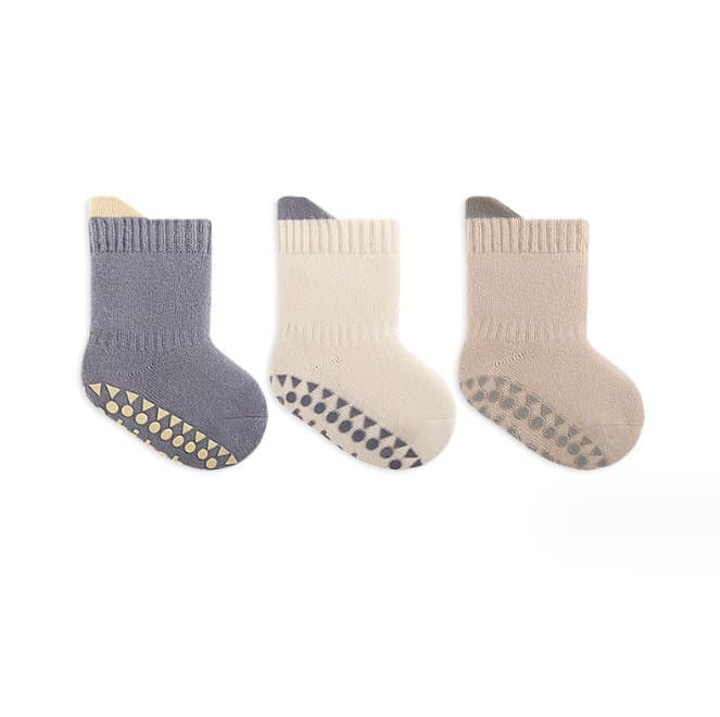 Miso - Korean Baby Fashion - #babygirlfashion - Point Two Tone Sock Set - 2