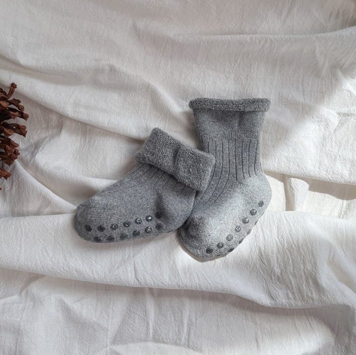 Miso - Korean Baby Fashion - #babylifestyle - Winter Roll Socks - 5