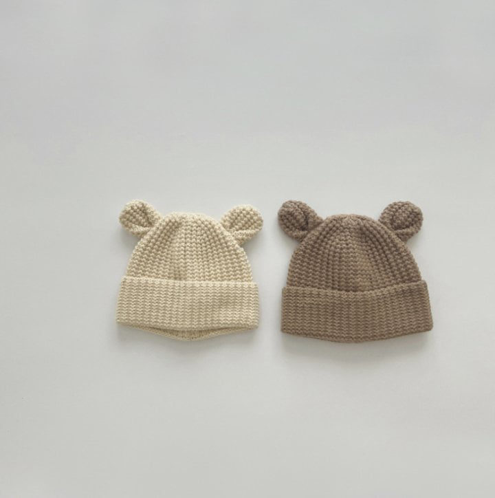 Miso - Korean Baby Fashion - #babyootd - Bear Knit Beanie - 3