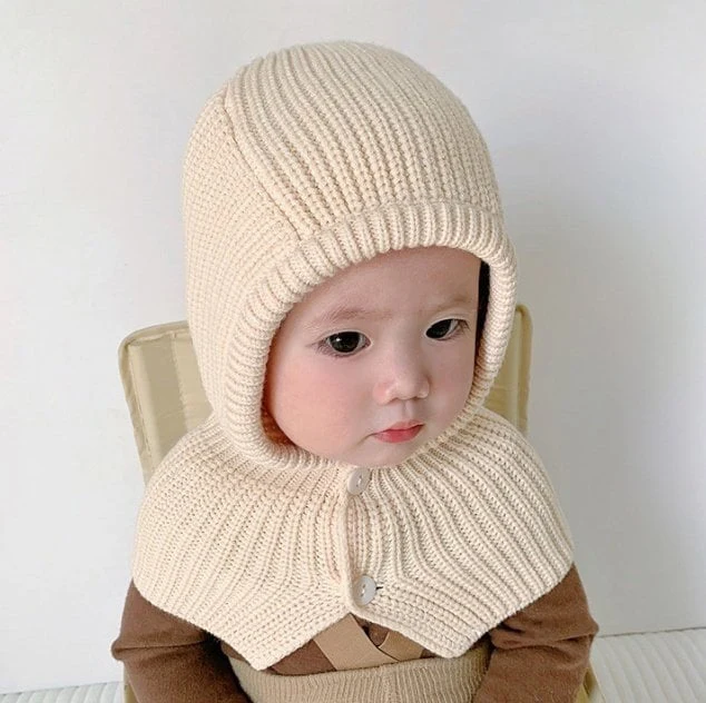 Miso - Korean Baby Fashion - #babyootd - Button Balaclava - 10