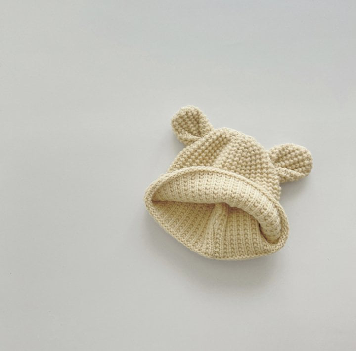 Miso - Korean Baby Fashion - #babyoutfit - Bear Knit Beanie - 5