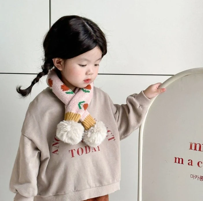 Miso - Korean Baby Fashion - #babyoutfit - Flower Muffler - 7