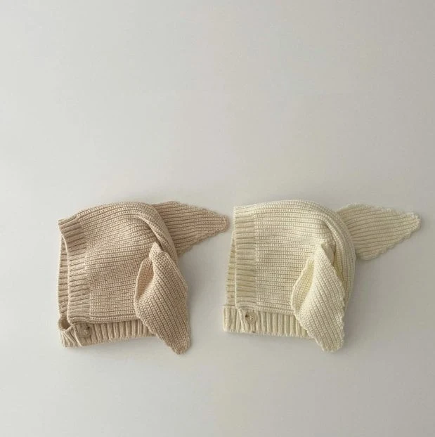 Miso - Korean Baby Fashion - #babywear - Rabbit Knit Bonnet Hat - 4