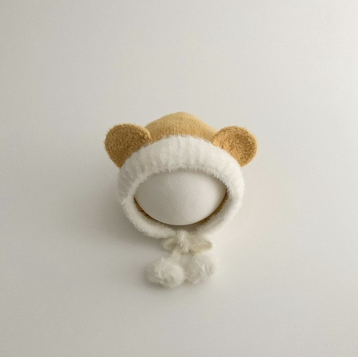 Miso - Korean Baby Fashion - #onlinebabyboutique - Bear Bonnet Hat - 4