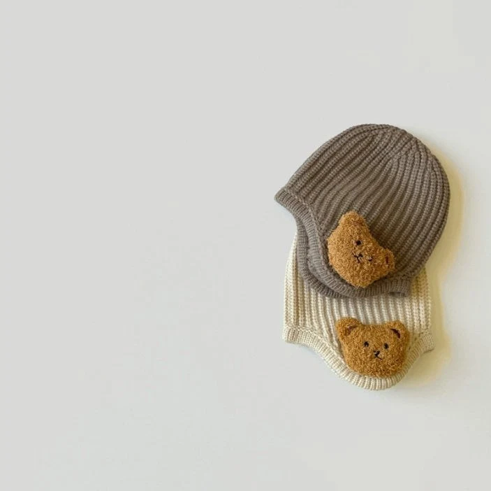 Miso - Korean Baby Fashion - #onlinebabyshop - Teddy Bear Hat - 5