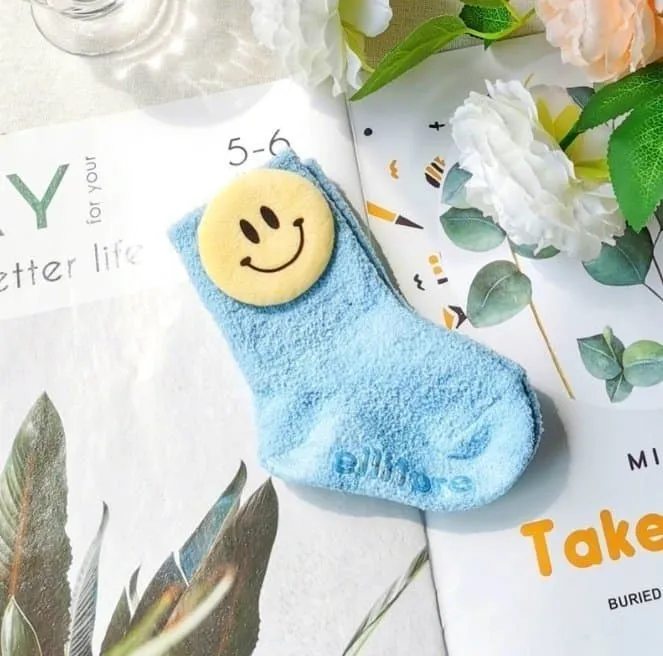 Miso - Korean Baby Fashion - #onlinebabyshop - Smile Sleep Socks - 6