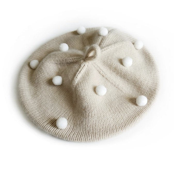 Miso - Korean Baby Fashion - #onlinebabyshop - Pom Pom Beret - 4