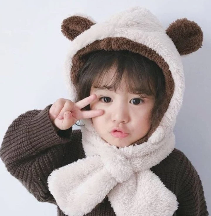 Miso - Korean Baby Fashion - #onlinebabyshop - Brown Bear Hat - 4