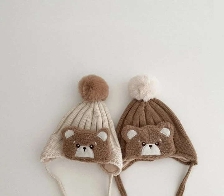 Miso - Korean Baby Fashion - #smilingbaby - Bear Bubble Beanie - 5