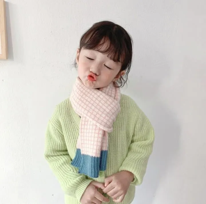 Miso - Korean Children Fashion - #Kfashion4kids - Check Color Muffler - 3