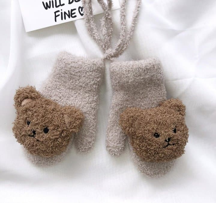 Miso - Korean Children Fashion - #childofig - Soft Bear Mittens - 3