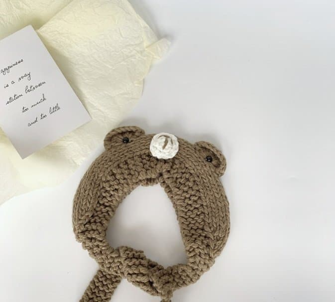 Miso - Korean Children Fashion - #childofig - Bear Knit Earmuffs - 3