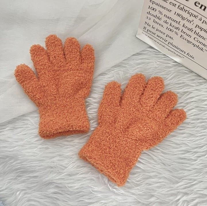 Miso - Korean Children Fashion - #childrensboutique - Collared Soft Gloves - 6