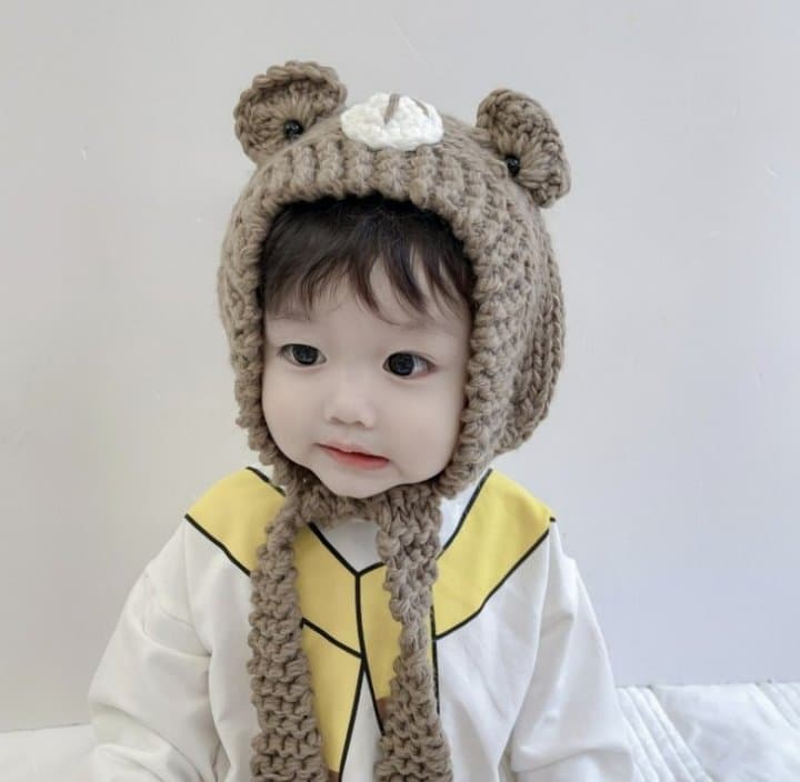 Miso - Korean Children Fashion - #designkidswear - Bear Knit Earmuffs - 5