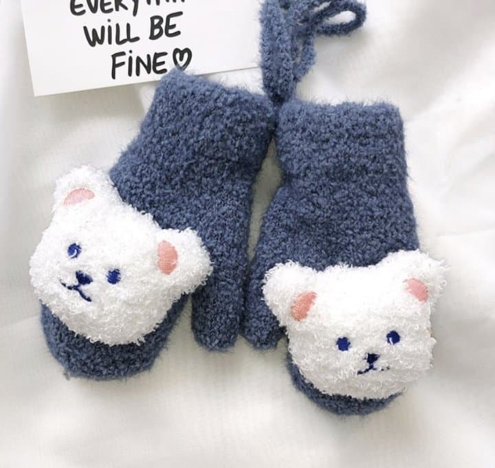 Miso - Korean Children Fashion - #discoveringself - Soft Bear Mittens - 7