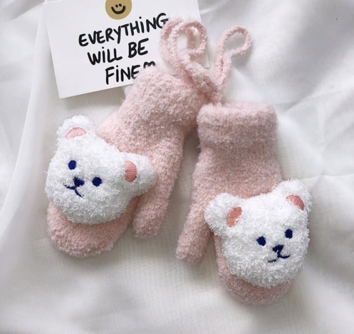 Miso - Korean Children Fashion - #fashionkids - Soft Bear Mittens - 8