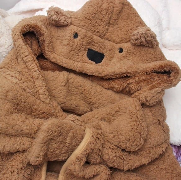 Miso - Korean Children Fashion - #kidsshorts - Bear Hooded Blanket - 11