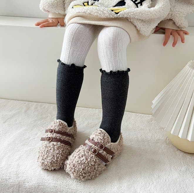 Miso - Korean Children Fashion - #kidsshorts - Winter Shirring Half Tights - 6