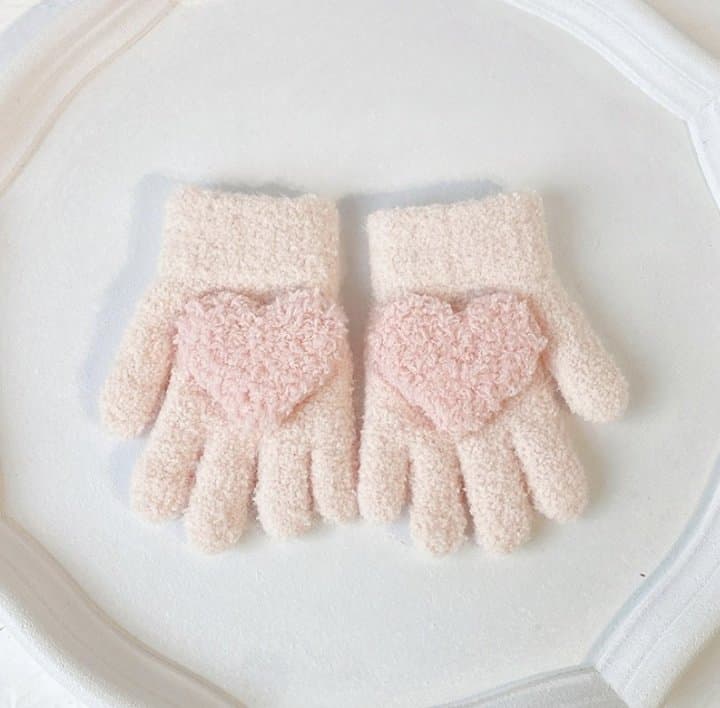 Miso - Korean Children Fashion - #kidsshorts - Heart Gloves - 2