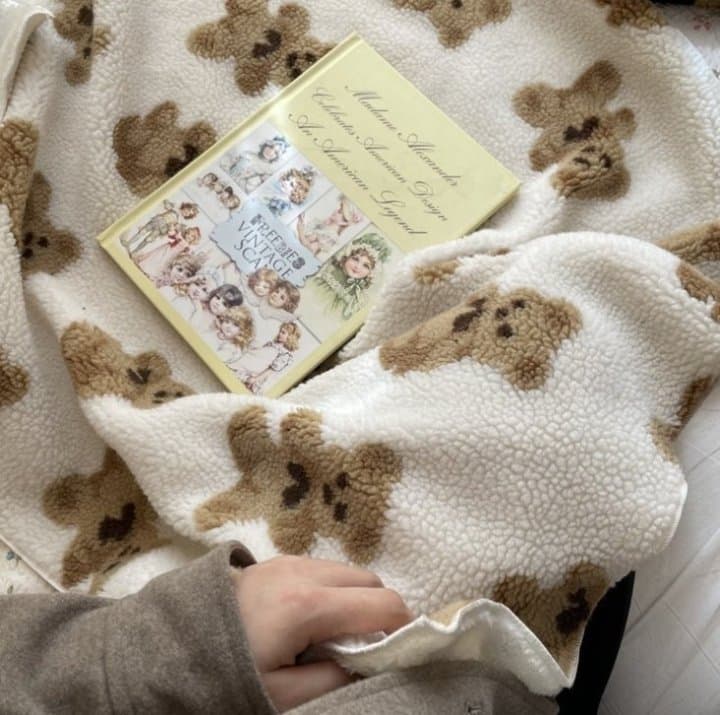 Miso - Korean Children Fashion - #littlefashionista - Bear Blanket - 2