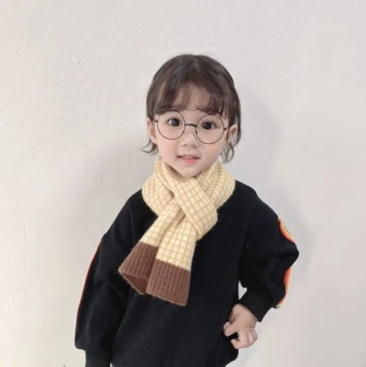 Miso - Korean Children Fashion - #Kfashion4kids - Check Color Muffler - 4