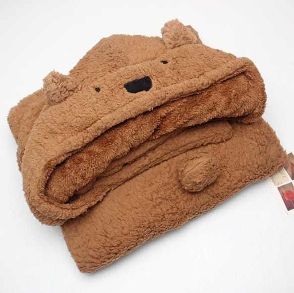 Miso - Korean Children Fashion - #magicofchildhood - Bear Hooded Blanket - 2