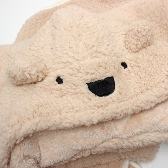 Miso - Korean Children Fashion - #minifashionista - Bear Hooded Blanket - 4