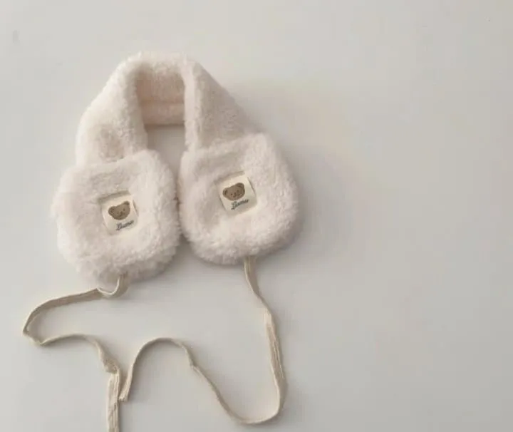 Miso - Korean Children Fashion - #todddlerfashion - Bear Label Earmuffs - 2