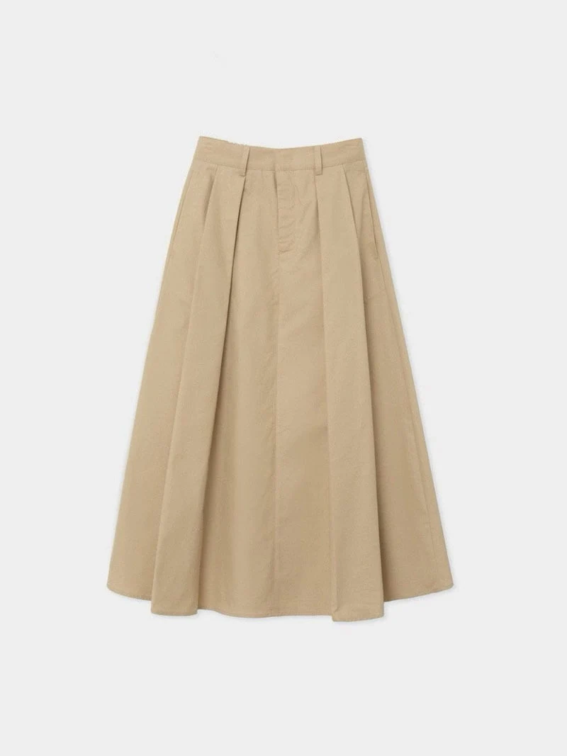 Moani - Korean Women Fashion - #momslook - Nua Back Band Flare Pleats Skirt - 3