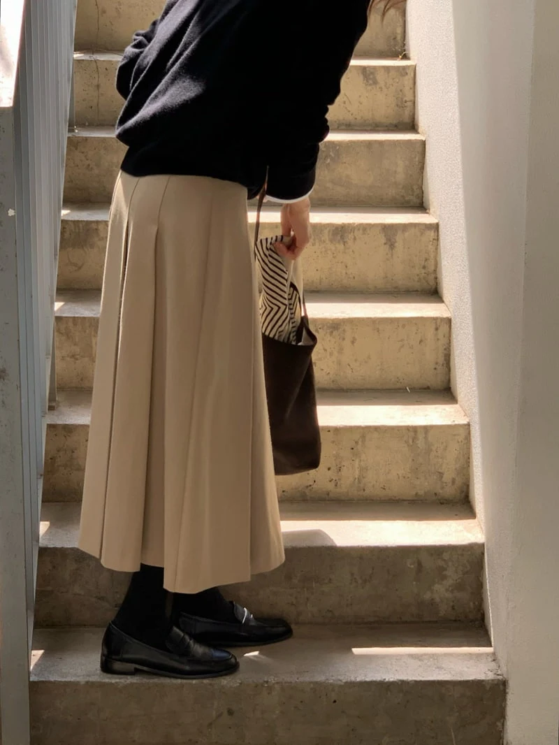 Moani - Korean Women Fashion - #momslook - Wool Pleats Skirt - 10