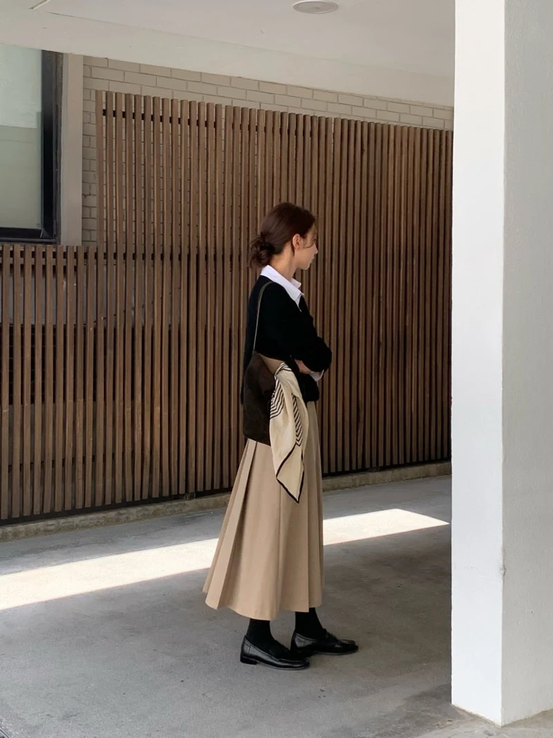 Moani - Korean Women Fashion - #momslook - Wool Pleats Skirt - 12