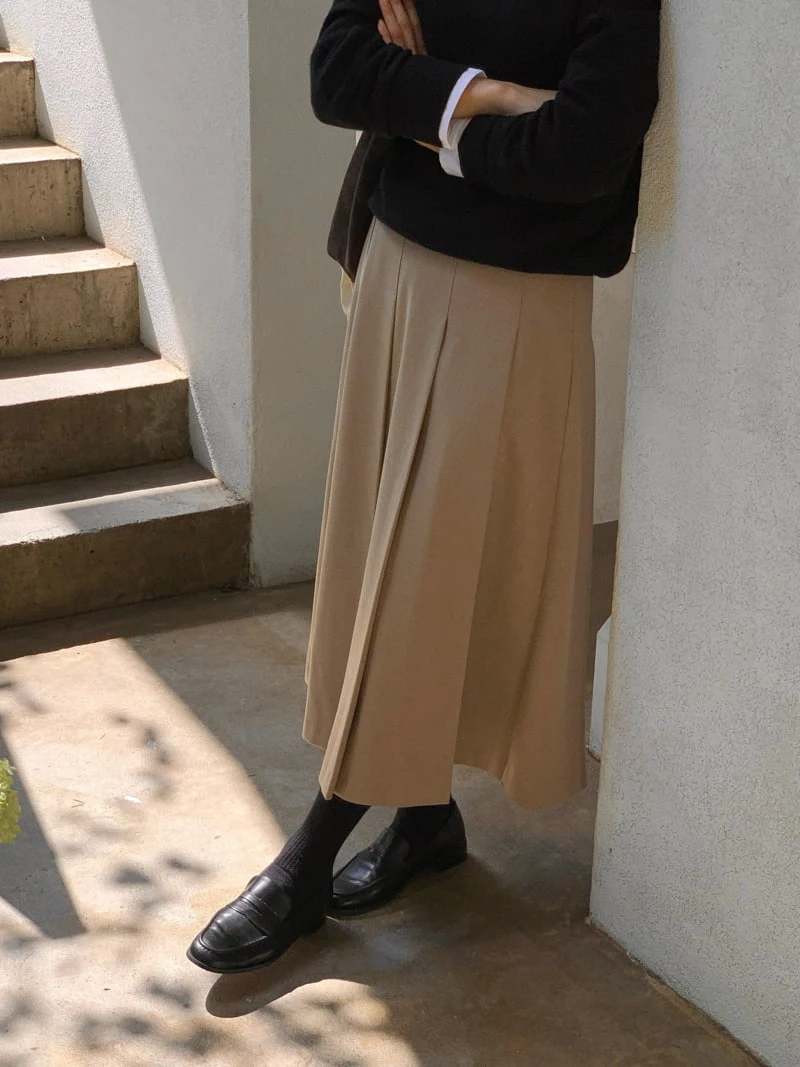 Moani - Korean Women Fashion - #momslook - Wool Pleats Skirt - 8