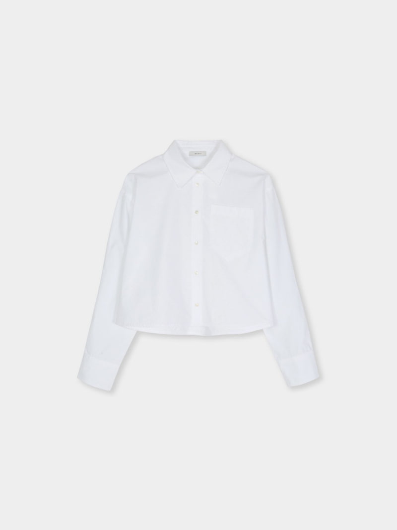 Moani - Korean Women Fashion - #momslook - Crop Pocket Shirt - 12