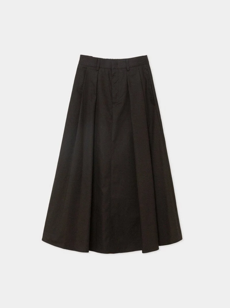 Moani - Korean Women Fashion - #pursuepretty - Nua Back Band Flare Pleats Skirt - 11