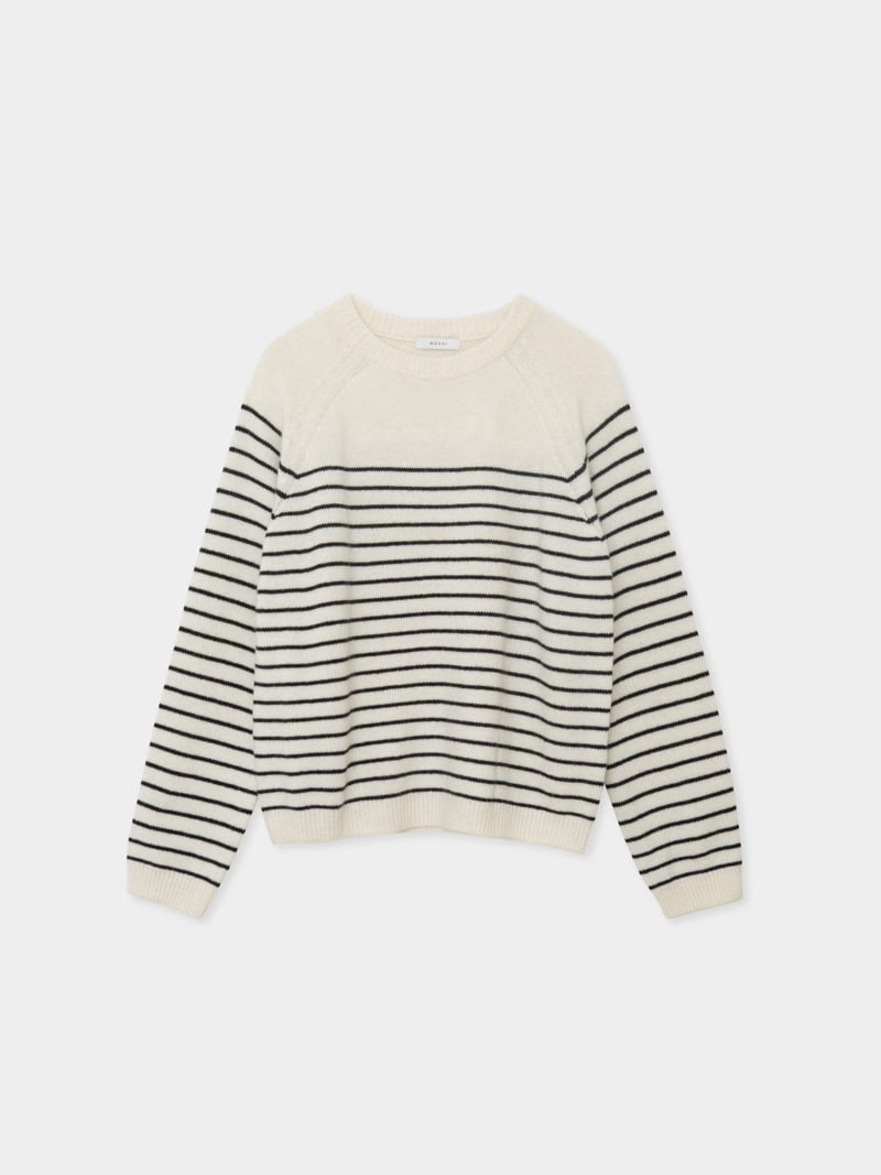 Moani - Korean Women Fashion - #shopsmall - Botte Stripe Knit Pullover - 11