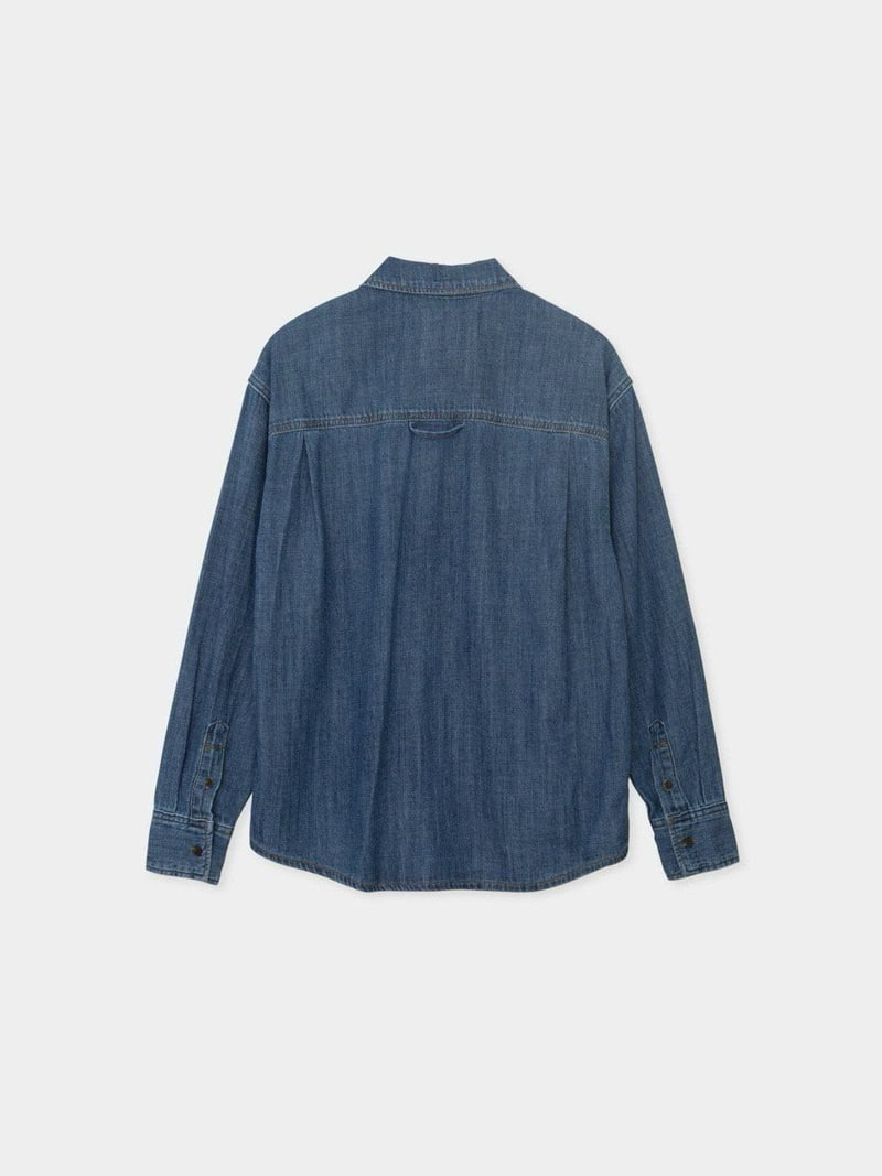 Moani - Korean Women Fashion - #thatsdarling - Western Denim Shirt - 9