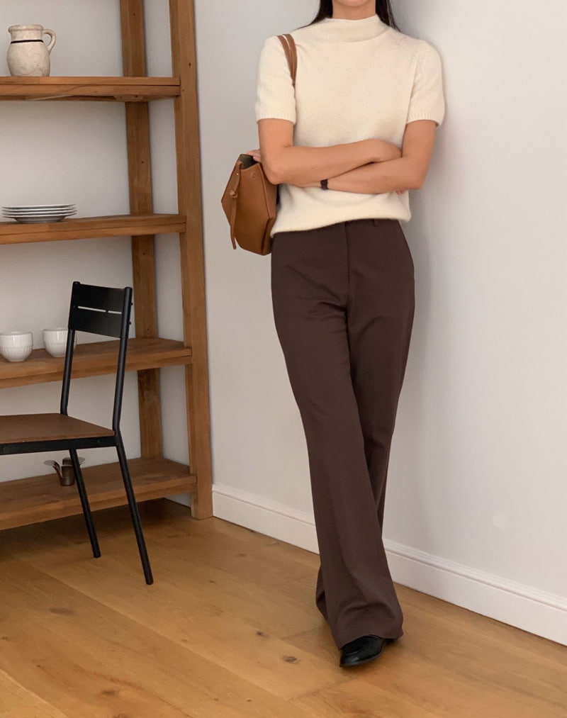 Moani - Korean Women Fashion - #momslook - Kelly Semi Flare Slacks - 4