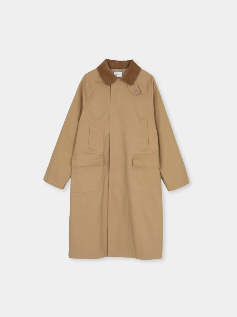 Moani - Korean Women Fashion - #womensfashion - Corduroy Collar Trench Coat - 11