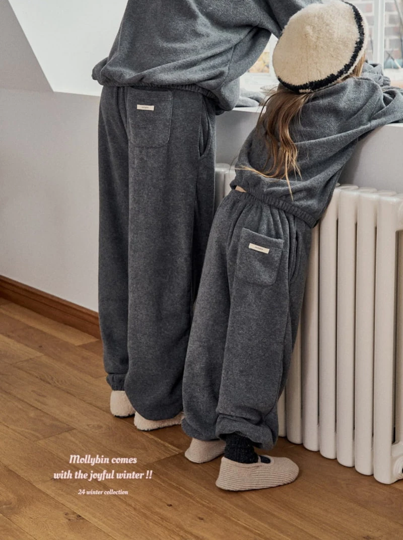 Mollybin - Korean Children Fashion - #designkidswear - Terry Fleece Pants