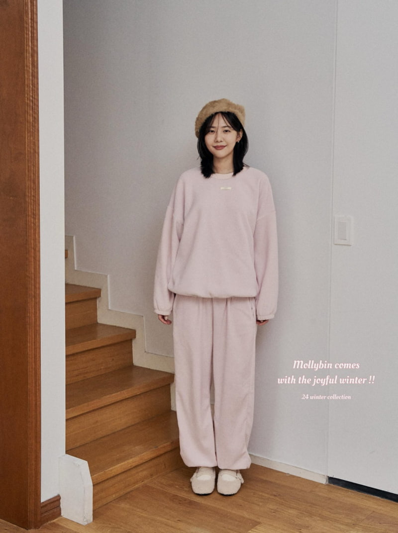 Mollybin - Korean Women Fashion - #womensfashion - Mom Terry Fleece Pants - 11