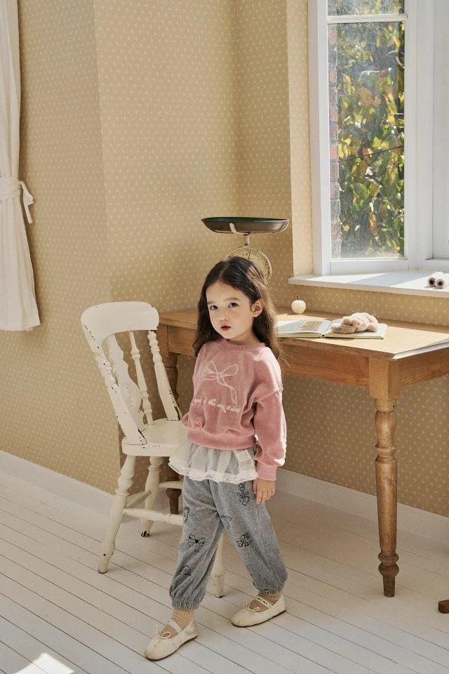 Momo Ann - Korean Children Fashion - #kidzfashiontrend - Veloure Sweatshirts - 4