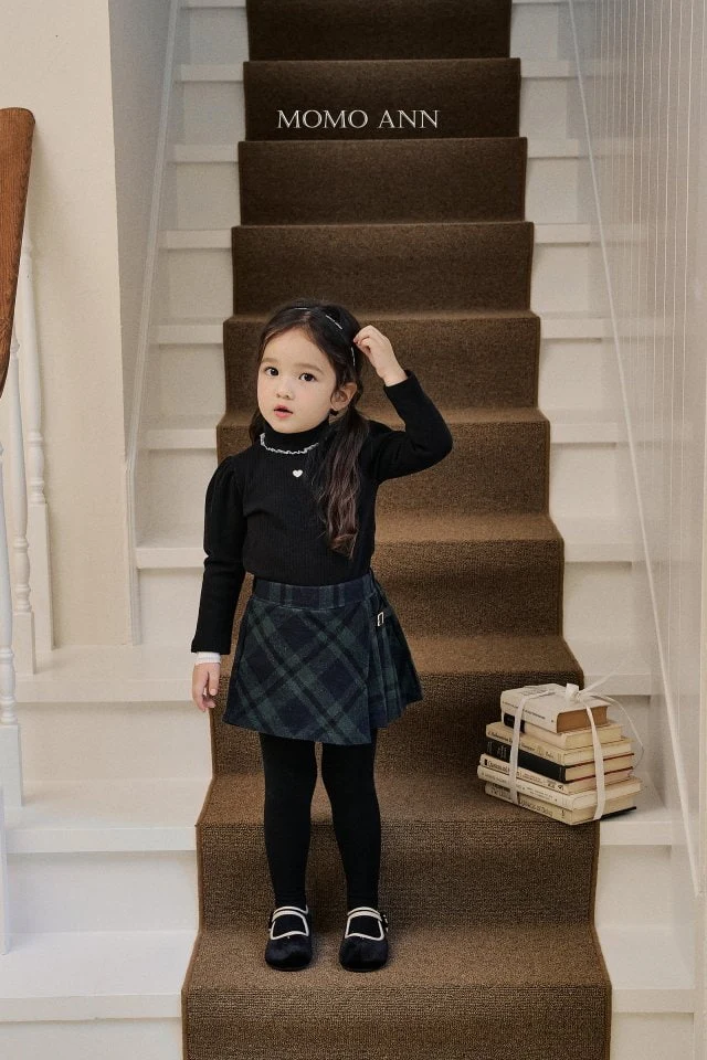 Momo Ann - Korean Children Fashion - #designkidswear - London Check Skirt - 4