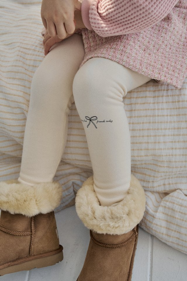 Momo Ann - Korean Children Fashion - #fashionkids - Fleeced Leggings - 3