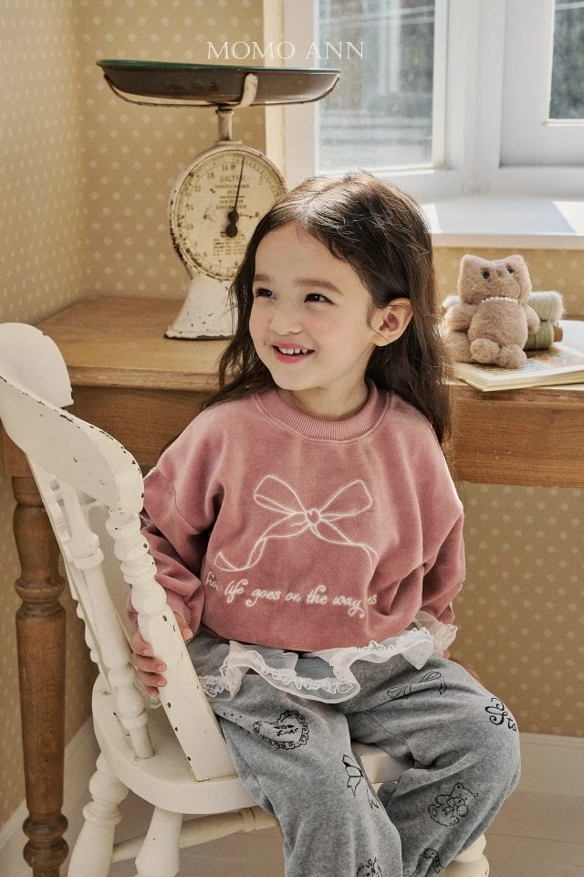 Momo Ann - Korean Children Fashion - #kidsshorts - Veloure Sweatshirts