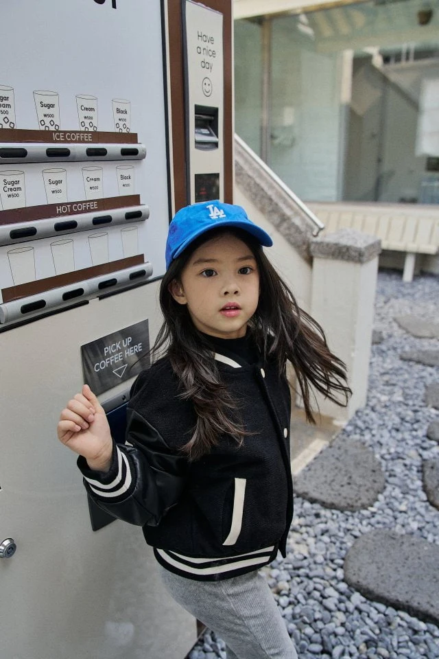 Momo Ann - Korean Children Fashion - #kidsstore - Wool Baseball Jumper - 11