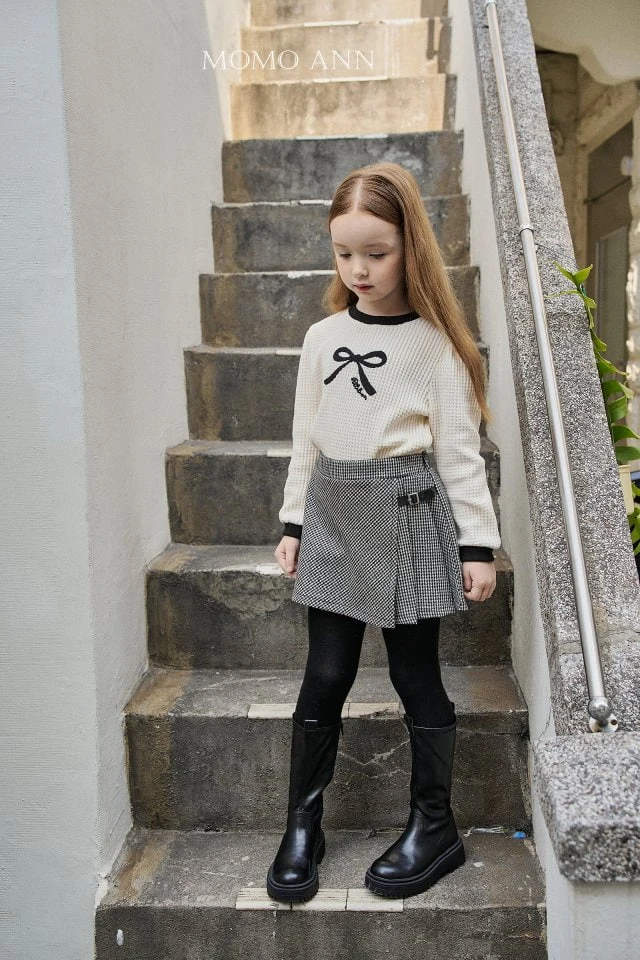 Momo Ann - Korean Children Fashion - #kidzfashiontrend - London Check Skirt - 8