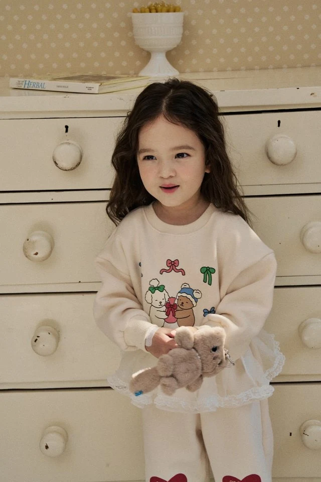 Momo Ann - Korean Children Fashion - #littlefashionista - Friends Top Bottom Set - 7